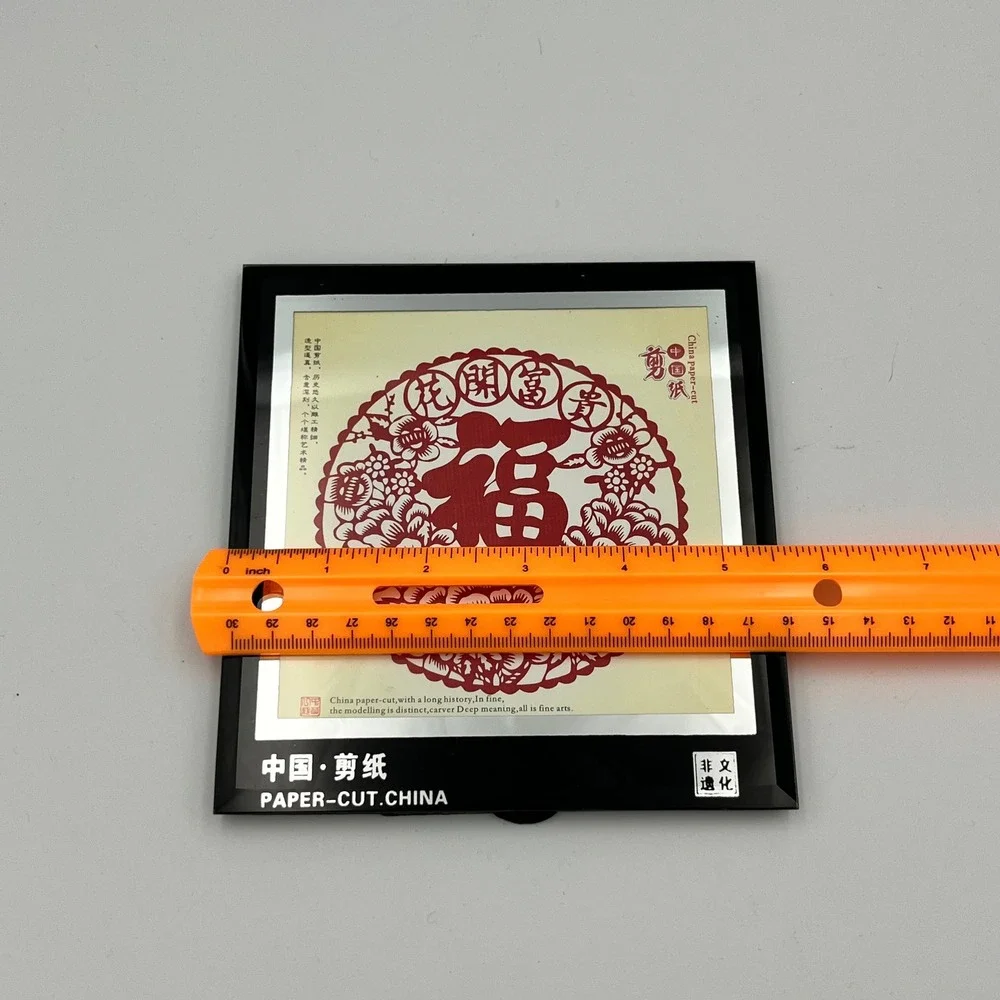 Chinese Paper Cut Art Framed Floral Blessing Symbol‎ Home Decor Wall Art
